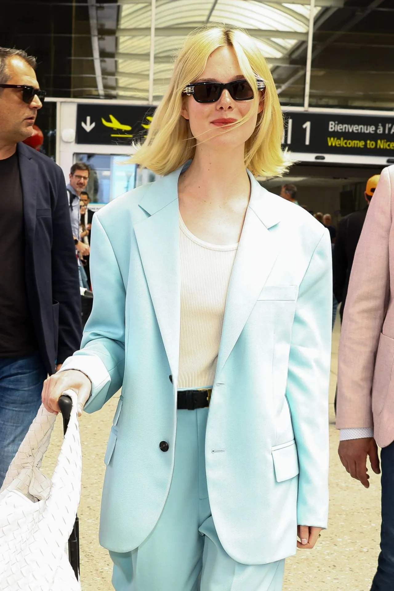 Elle Fanning Redefines Jet Set Style in Bottega Veneta7